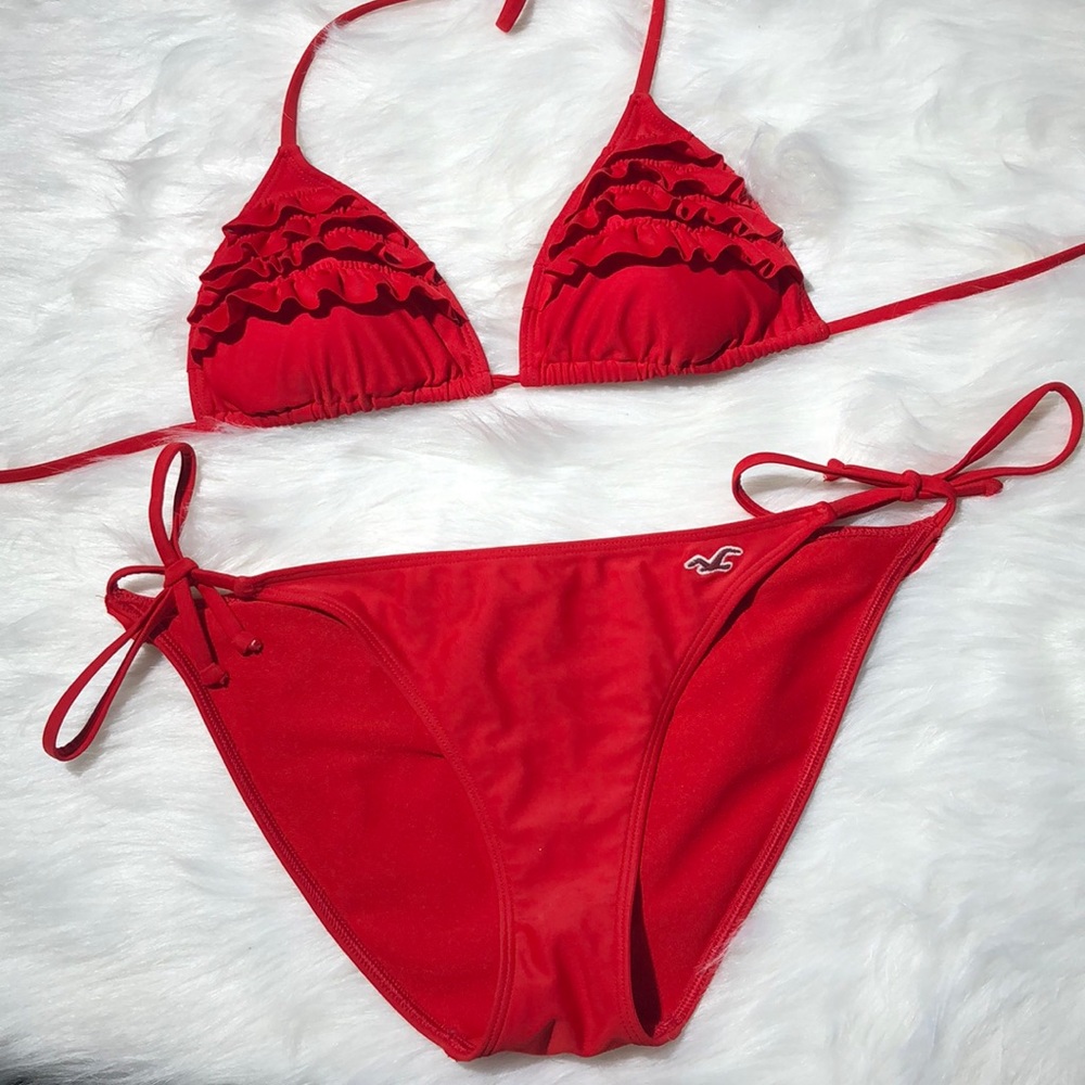Red Hollister bikini